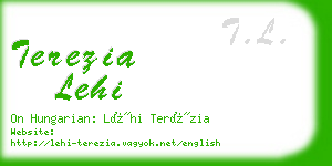 terezia lehi business card